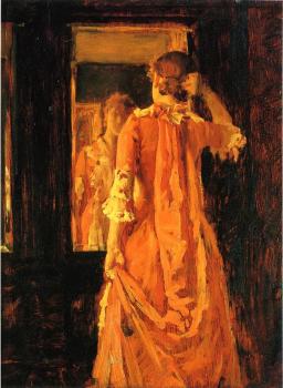 Young Woman Before a Mirror